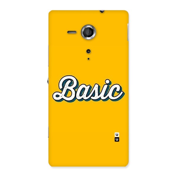 Basic Yellow Back Case for Sony Xperia SP