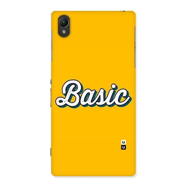 Basic Yellow Back Case for Sony Xperia Z1