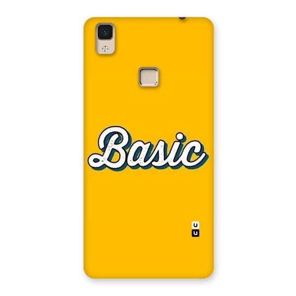 Basic Yellow Back Case for V3 Max