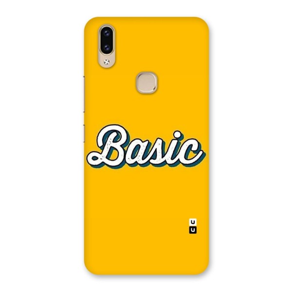 Basic Yellow Back Case for Vivo V9