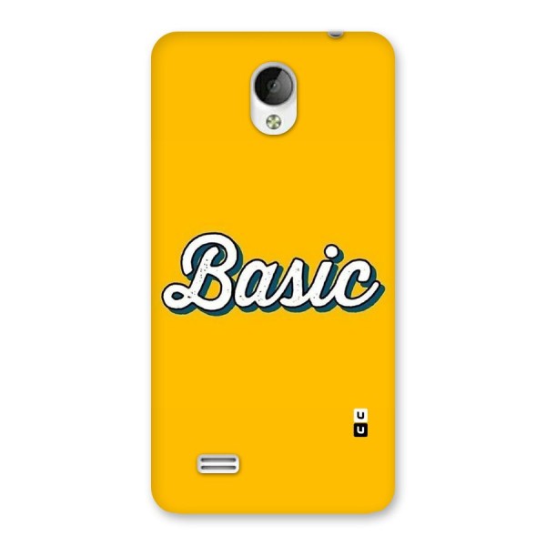 Basic Yellow Back Case for Vivo Y21
