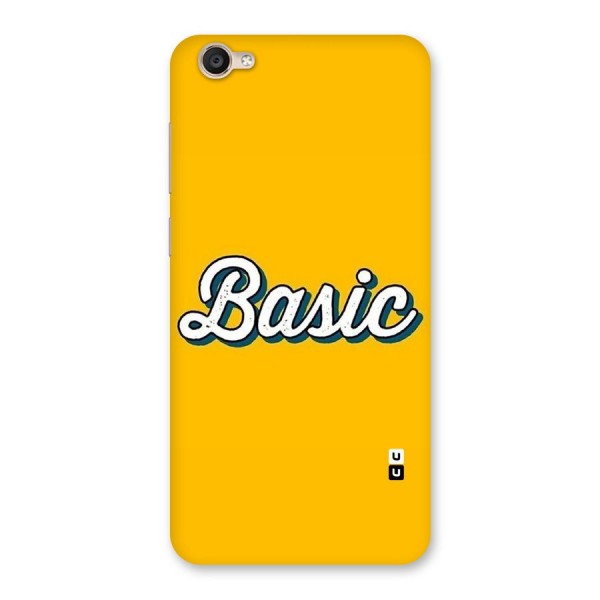 Basic Yellow Back Case for Vivo Y55