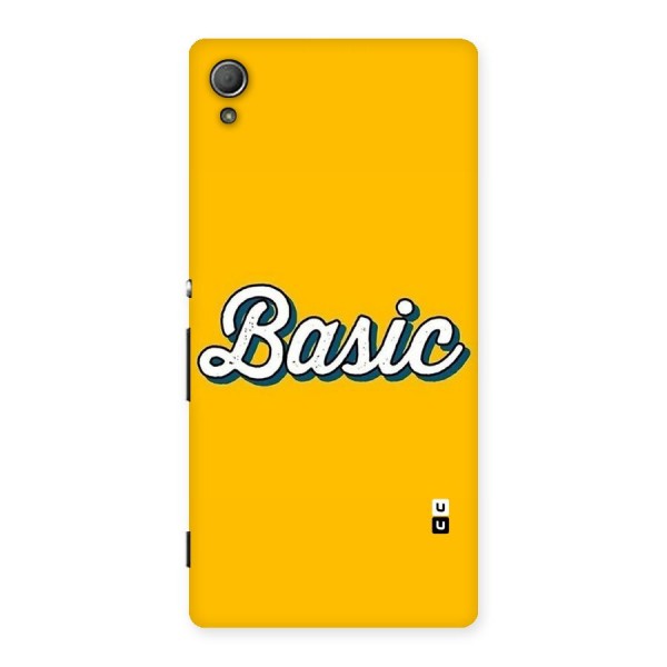 Basic Yellow Back Case for Xperia Z4