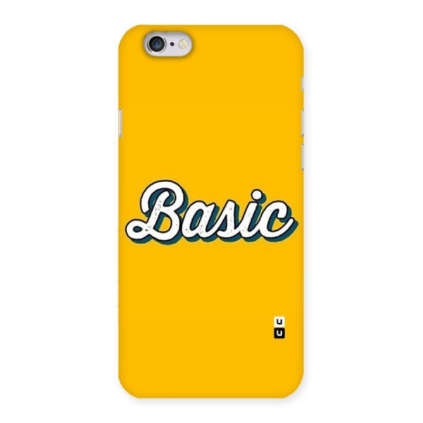 Basic Yellow Back Case for iPhone 6 6S