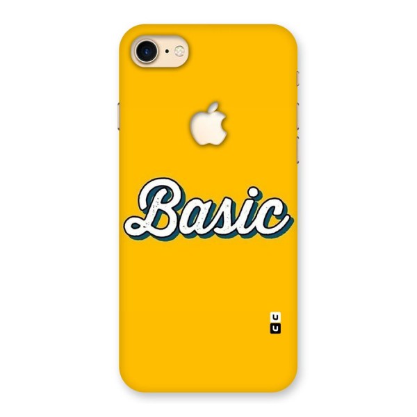 Basic Yellow Back Case for iPhone 7 Apple Cut