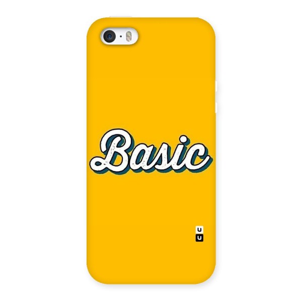 Basic Yellow Back Case for iPhone SE