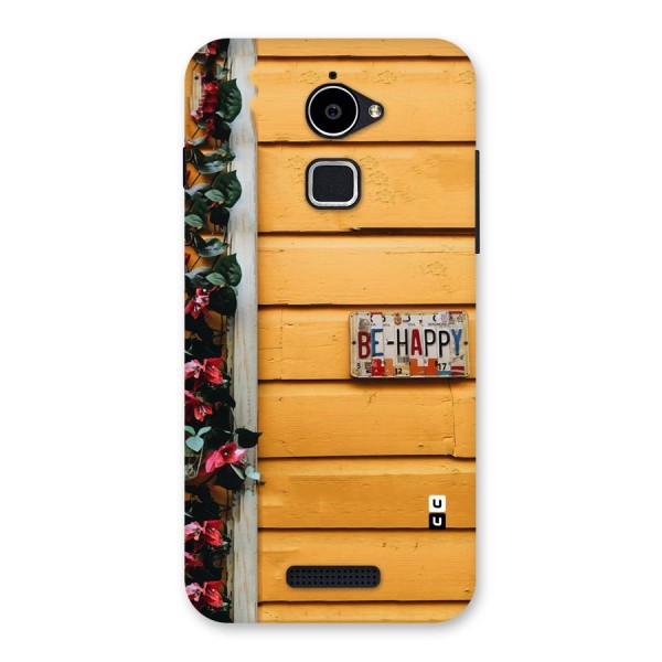 Be Happy Yellow Wall Back Case for Coolpad Note 3 Lite