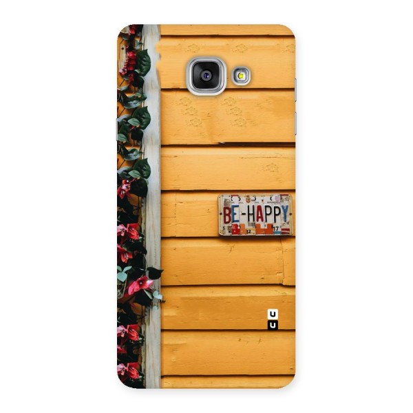 Be Happy Yellow Wall Back Case for Galaxy A7 2016