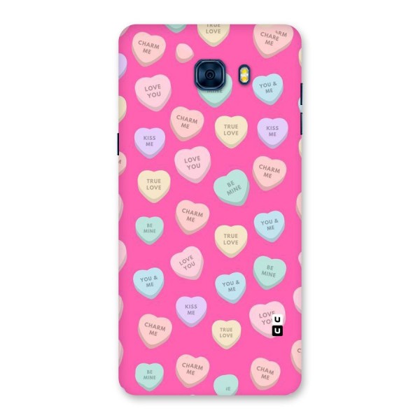 Be Mine Hearts Pattern Back Case for Galaxy C7 Pro