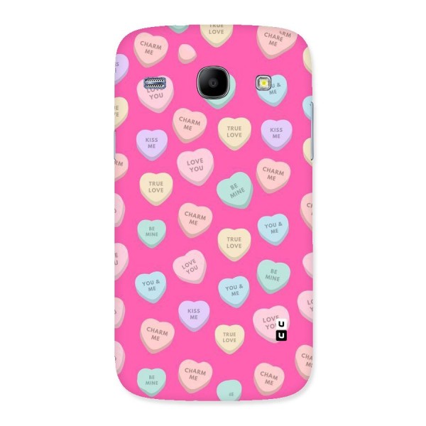 Be Mine Hearts Pattern Back Case for Galaxy Core