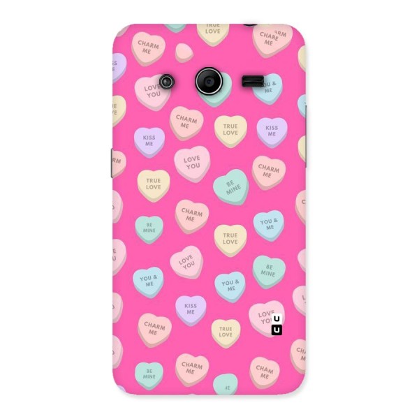Be Mine Hearts Pattern Back Case for Galaxy Core 2