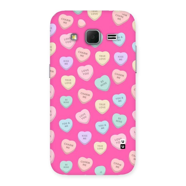 Be Mine Hearts Pattern Back Case for Galaxy Core Prime