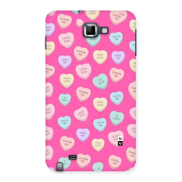 Be Mine Hearts Pattern Back Case for Galaxy Note