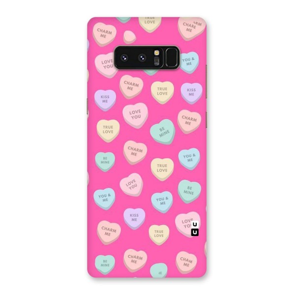 Be Mine Hearts Pattern Back Case for Galaxy Note 8