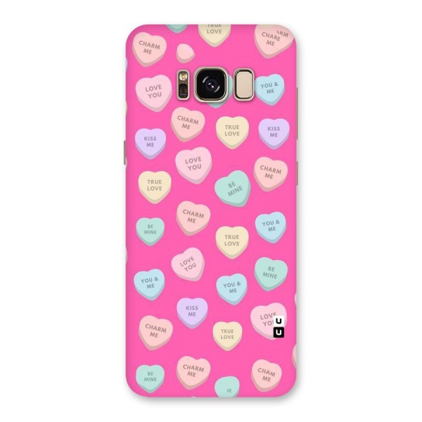 Be Mine Hearts Pattern Back Case for Galaxy S8