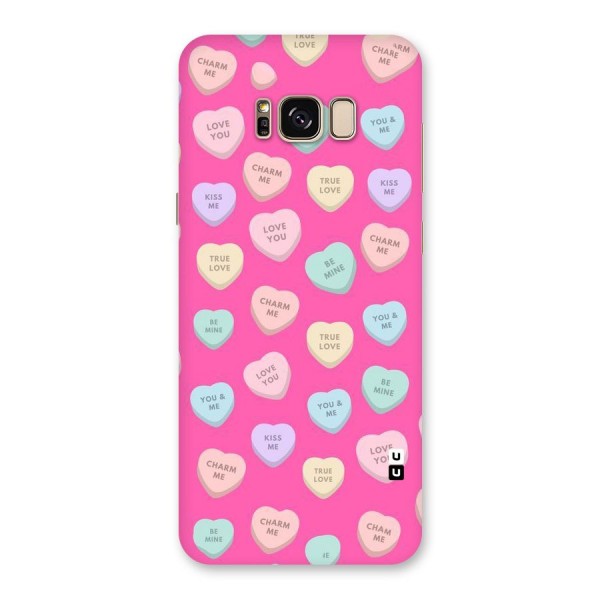 Be Mine Hearts Pattern Back Case for Galaxy S8 Plus