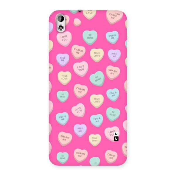 Be Mine Hearts Pattern Back Case for HTC Desire 816g