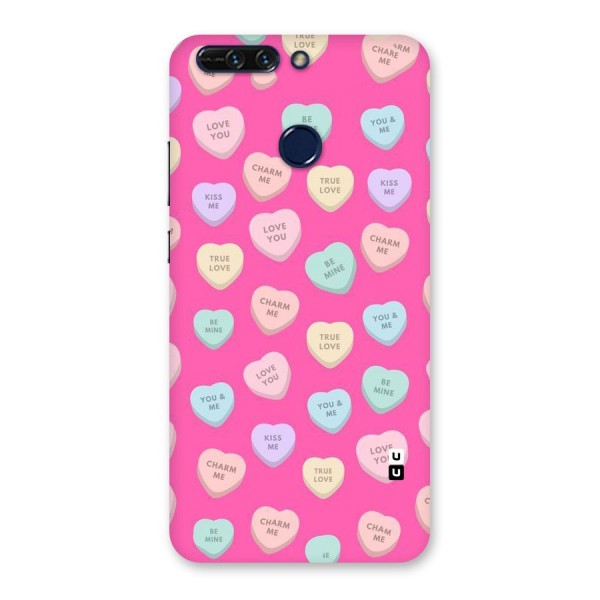 Be Mine Hearts Pattern Back Case for Honor 8 Pro