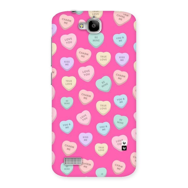 Be Mine Hearts Pattern Back Case for Honor Holly