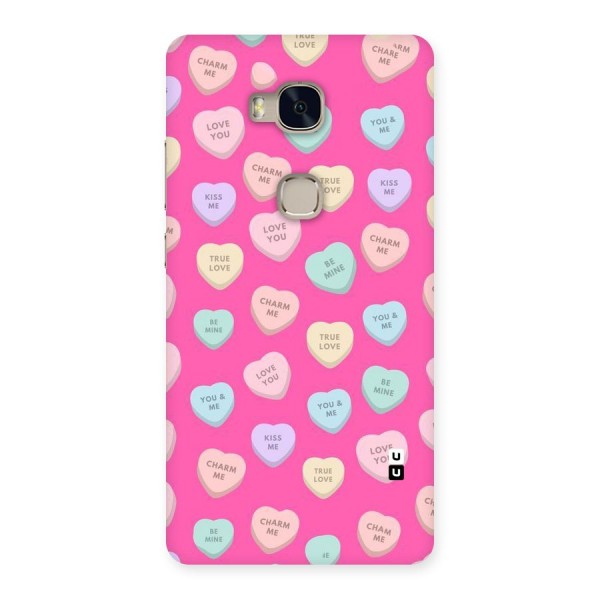 Be Mine Hearts Pattern Back Case for Huawei Honor 5X