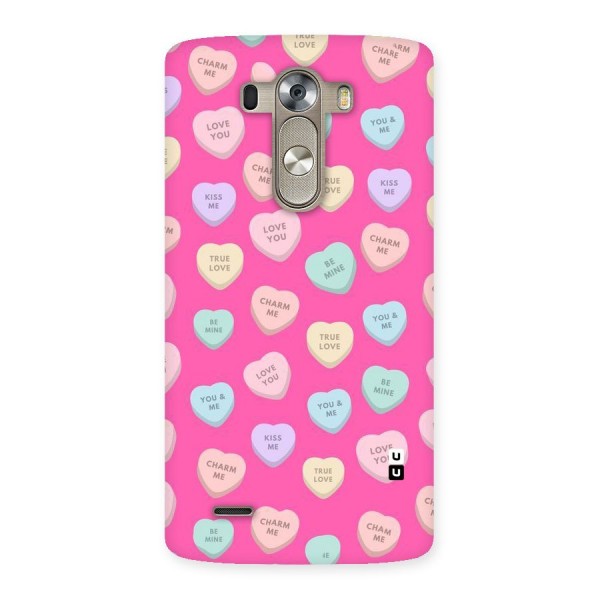 Be Mine Hearts Pattern Back Case for LG G3