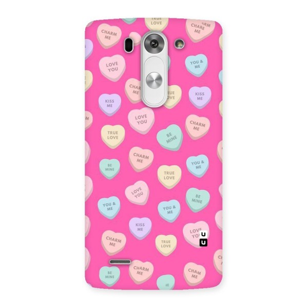Be Mine Hearts Pattern Back Case for LG G3 Beat
