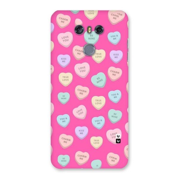 Be Mine Hearts Pattern Back Case for LG G6