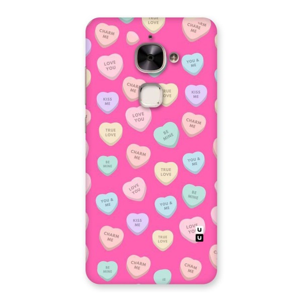 Be Mine Hearts Pattern Back Case for Le 2