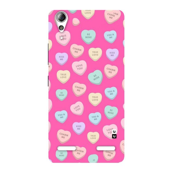 Be Mine Hearts Pattern Back Case for Lenovo A6000