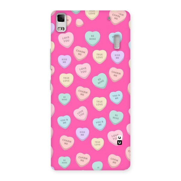 Be Mine Hearts Pattern Back Case for Lenovo A7000