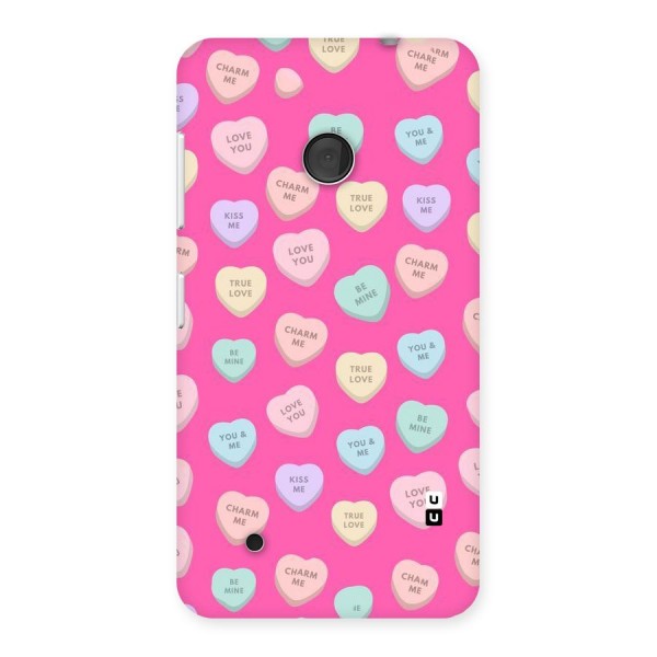 Be Mine Hearts Pattern Back Case for Lumia 530
