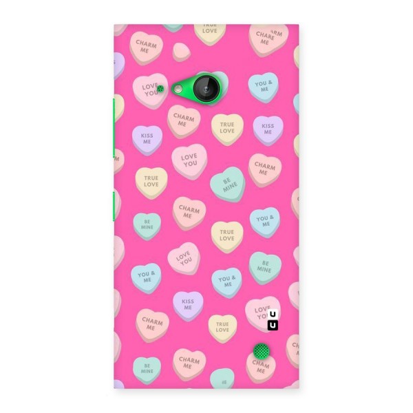 Be Mine Hearts Pattern Back Case for Lumia 730