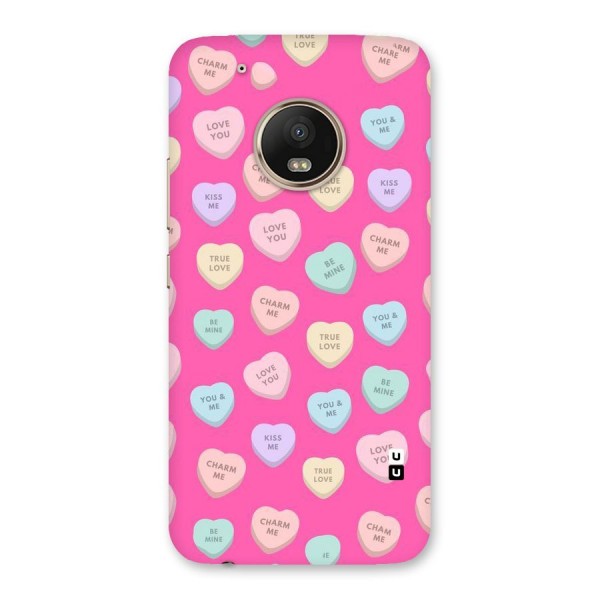 Be Mine Hearts Pattern Back Case for Moto G5 Plus