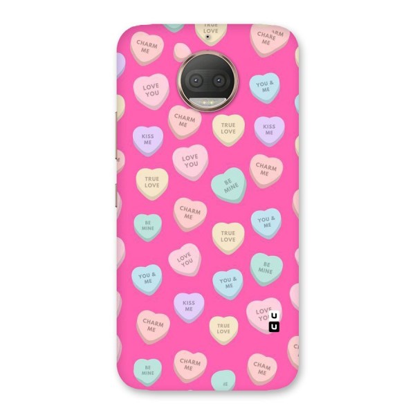 Be Mine Hearts Pattern Back Case for Moto G5s Plus