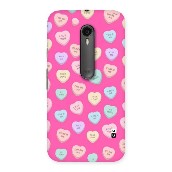 Be Mine Hearts Pattern Back Case for Moto G Turbo