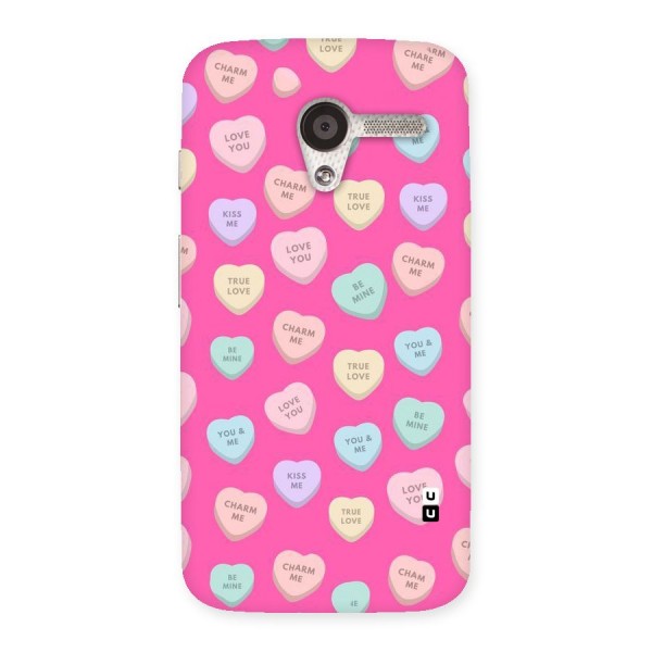 Be Mine Hearts Pattern Back Case for Moto X