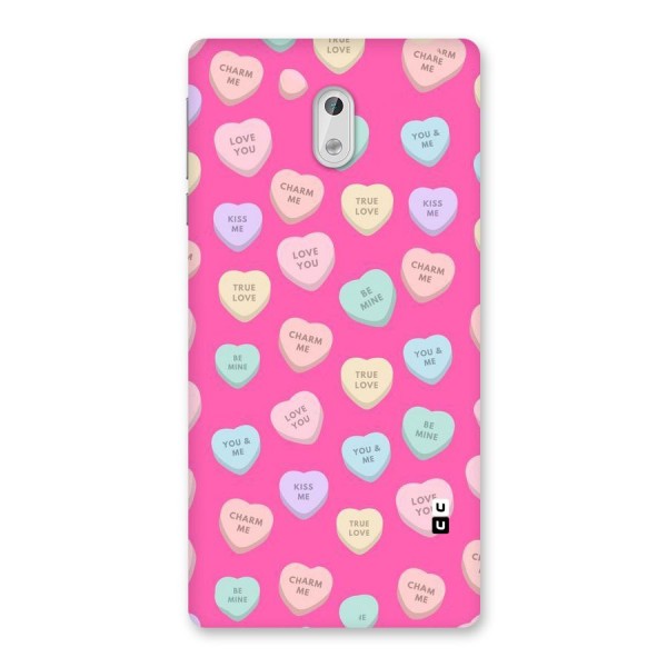 Be Mine Hearts Pattern Back Case for Nokia 3