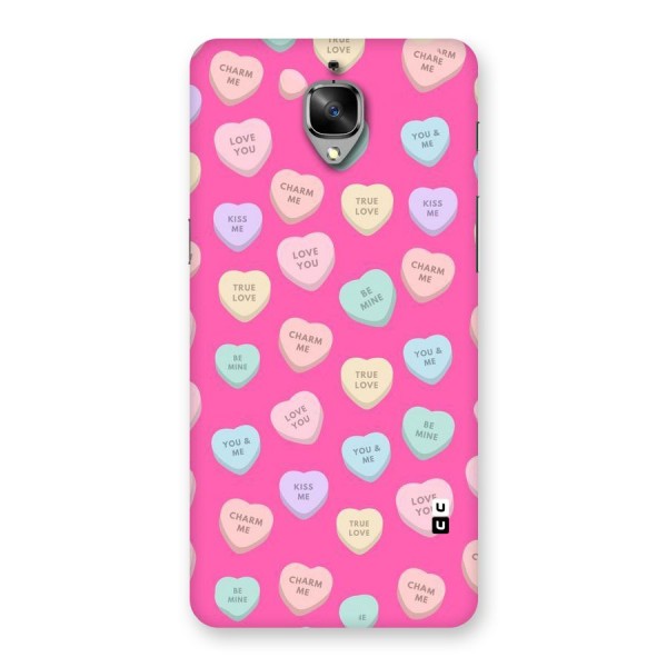 Be Mine Hearts Pattern Back Case for OnePlus 3