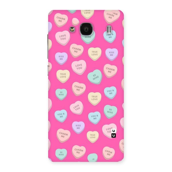 Be Mine Hearts Pattern Back Case for Redmi 2s