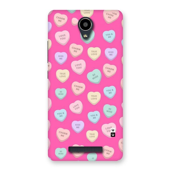 Be Mine Hearts Pattern Back Case for Redmi Note 2