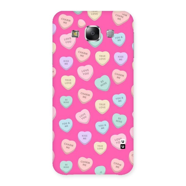 Be Mine Hearts Pattern Back Case for Samsung Galaxy E5