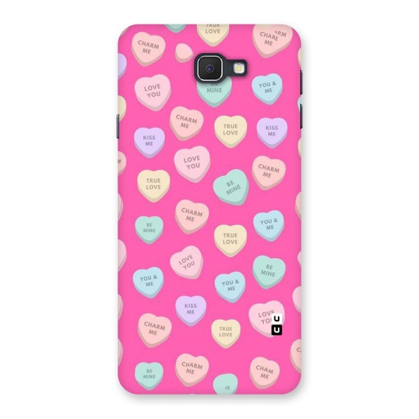 Be Mine Hearts Pattern Back Case for Samsung Galaxy J7 Prime