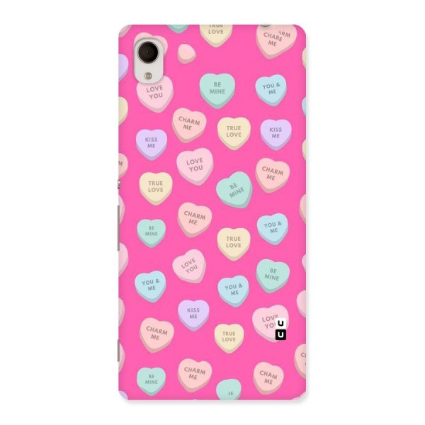 Be Mine Hearts Pattern Back Case for Sony Xperia M4