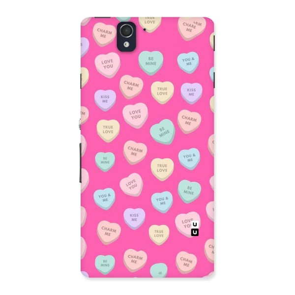 Be Mine Hearts Pattern Back Case for Sony Xperia Z
