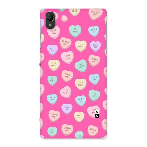 Be Mine Hearts Pattern Back Case for Sony Xperia Z1