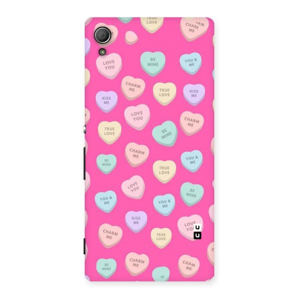 Be Mine Hearts Pattern Back Case for Xperia Z3 Plus