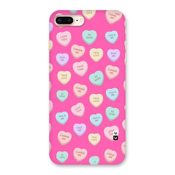 Be Mine Hearts Pattern Back Case for iPhone 8 Plus