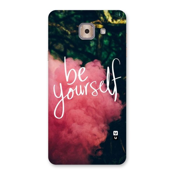 Be Yourself Greens Back Case for Galaxy J7 Max