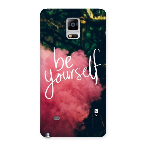 Be Yourself Greens Back Case for Galaxy Note 4