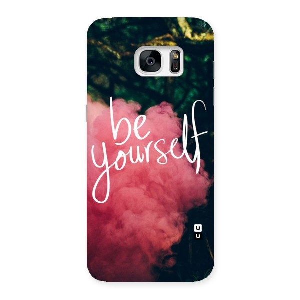 Be Yourself Greens Back Case for Galaxy S7 Edge